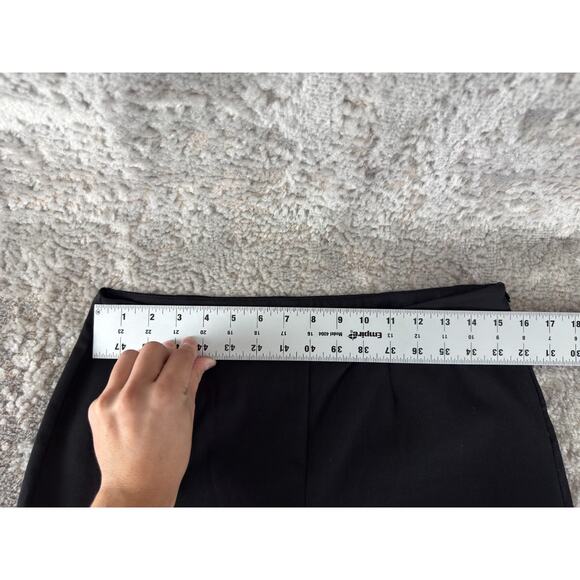 Harve Benard Size 8 Career Straight Leg Pants Black Zip Casual Stretch - Picture 3 of 10